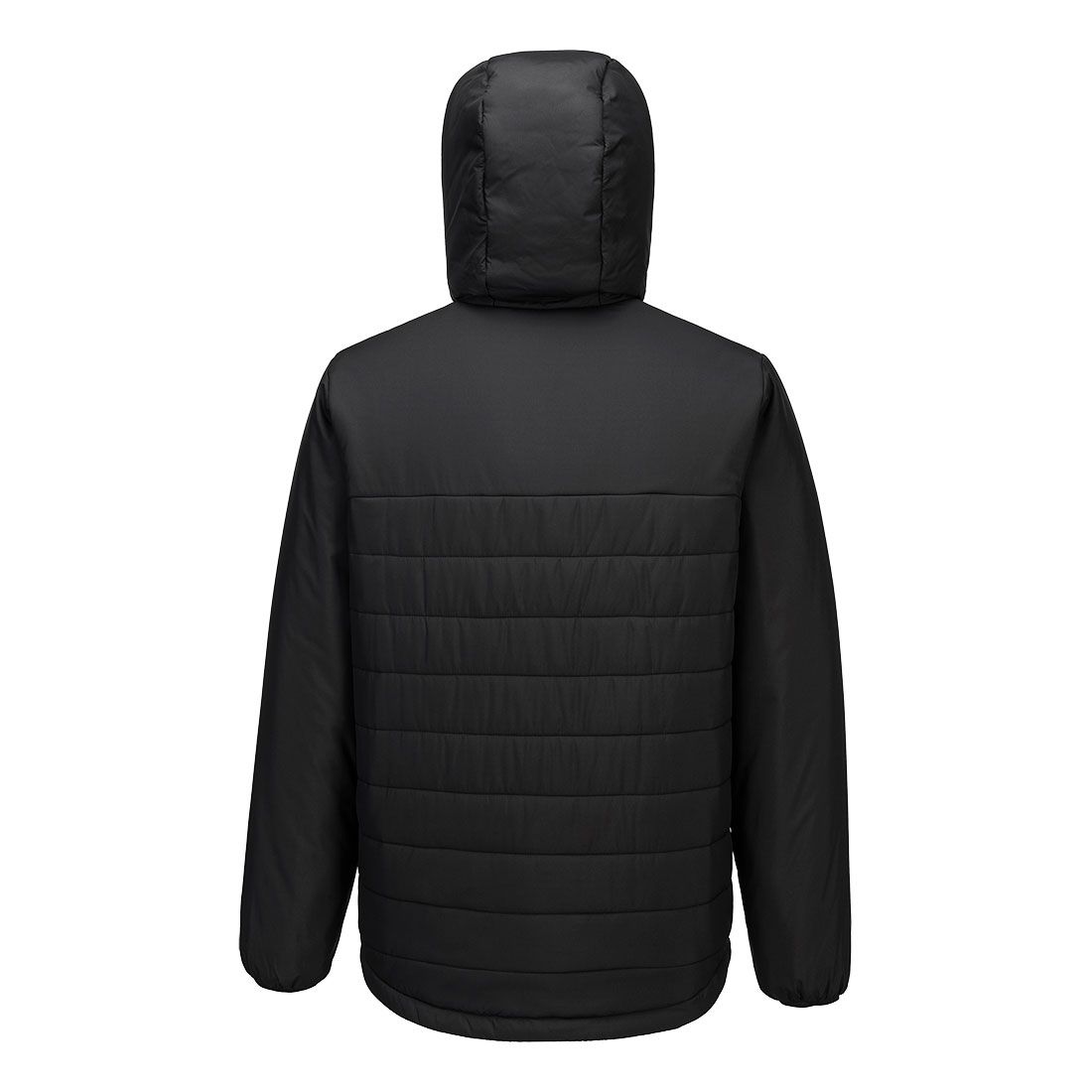 Portwest Klassieke Regenkleding Alle Weersomstandigheden Jassen S608 professioneel capuchon gevoerd baffle zwart(BK)