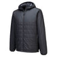 Portwest Klassieke Regenkleding Bescherming Tegen Alle Weersomstandigheden Jassen S608 professioneel capuchon gevoerd baffle metaalgrijs(MG)