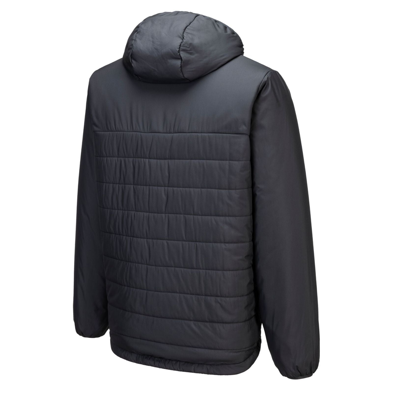 Portwest Klassieke Regenkleding Bescherming Tegen Alle Weersomstandigheden Jassen S608 professioneel capuchon gevoerd baffle metaalgrijs(MG)