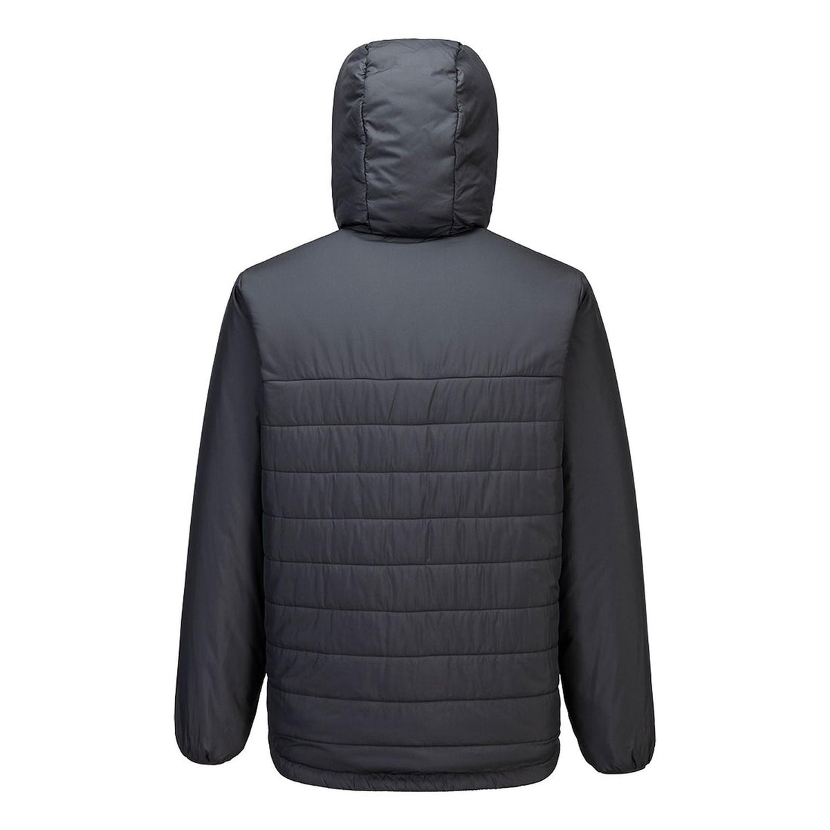 Portwest Klassieke Regenkleding Bescherming Tegen Alle Weersomstandigheden Jassen S608 professioneel capuchon gevoerd baffle metaalgrijs(MG)