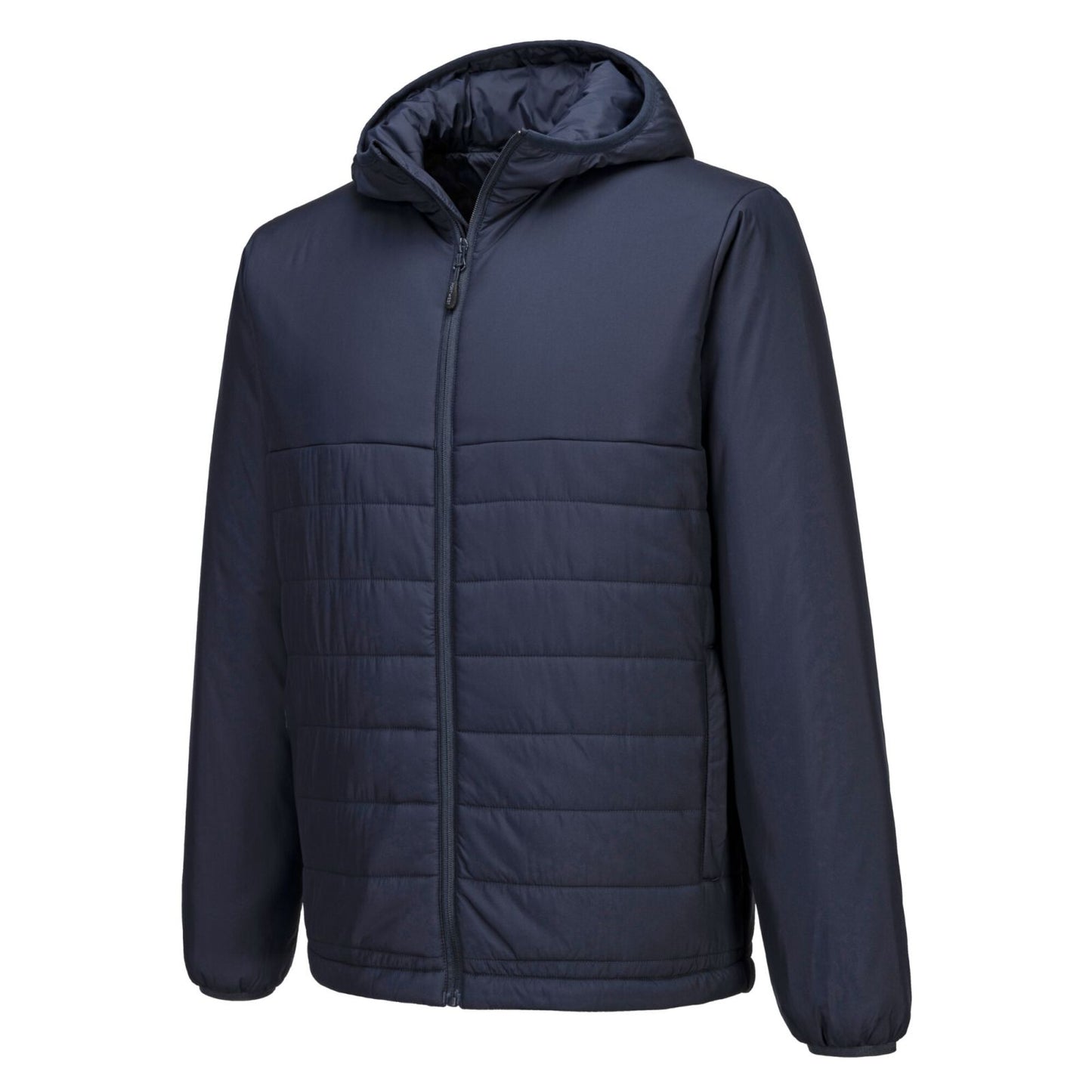 Portwest Klassieke Regenkleding Bescherming Tegen Alle Weersomstandigheden Jassen S608 professioneel capuchon gevoerd baffle donker marineblauw(NV)
