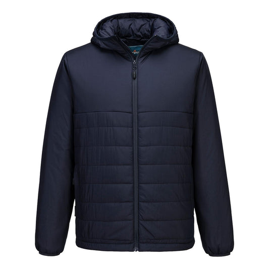 Portwest Klassieke Regenkleding Bescherming Tegen Alle Weersomstandigheden Jassen S608 professioneel capuchon gevoerd baffle donker marineblauw(NV)