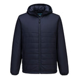 Portwest Klassieke Regenkleding Bescherming Tegen Alle Weersomstandigheden Jassen S608 professioneel capuchon gevoerd baffle donker marineblauw(NV)