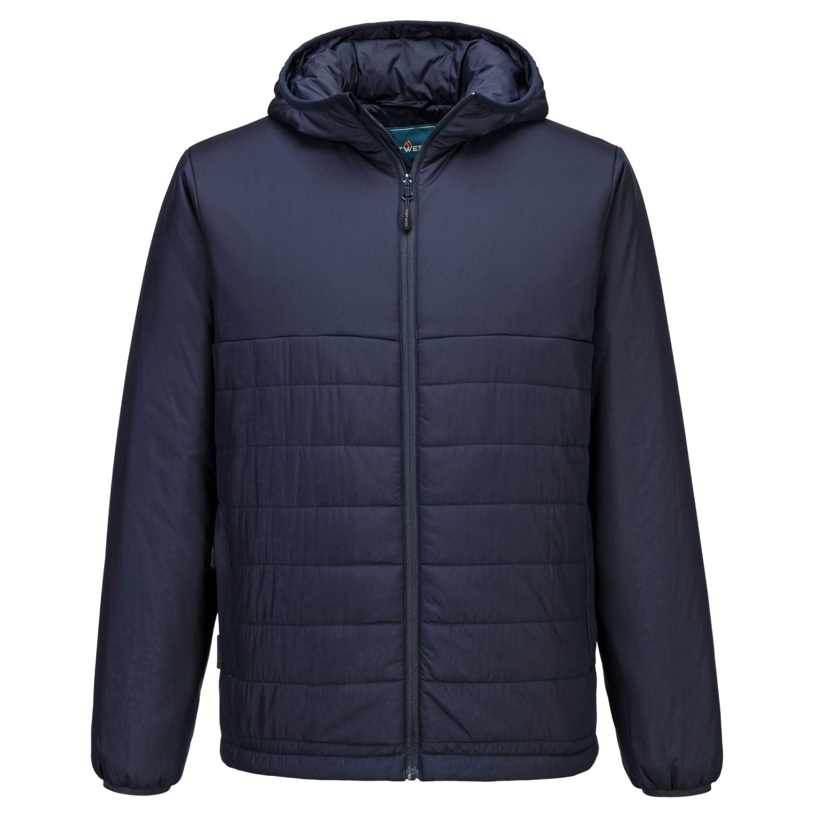 Portwest Klassieke Regenkleding Alle Weersomstandigheden Jassen S608 professioneel capuchon gevoerd baffle donker marineblauw(NV)