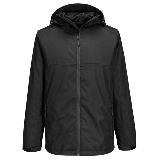 Portwest Klassieke Regenkleding Bescherming Tegen Alle Weersomstandigheden Regenjack S610 professioneel zwart(BK)