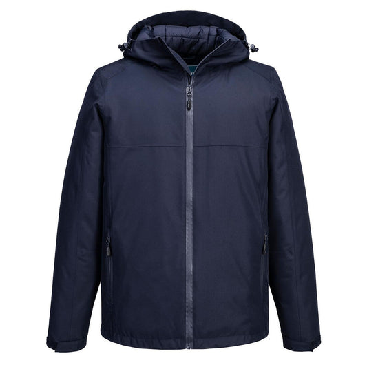Portwest Klassieke Regenkleding Bescherming Tegen Alle Weersomstandigheden Winterjack S611 professioneel donker marineblauw(NV)