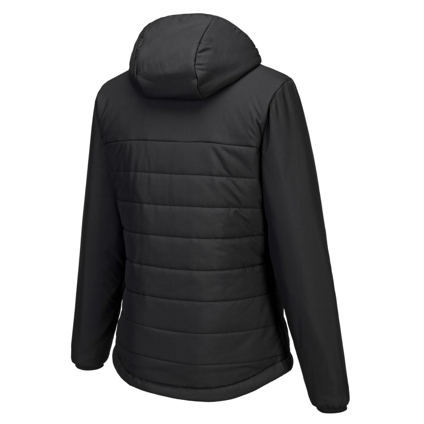 Portwest Dames regenkleding Bescherming Tegen Alle Weersomstandigheden Jas S613 professioneel dames capuchon gevoerd baffle zwart(BK)