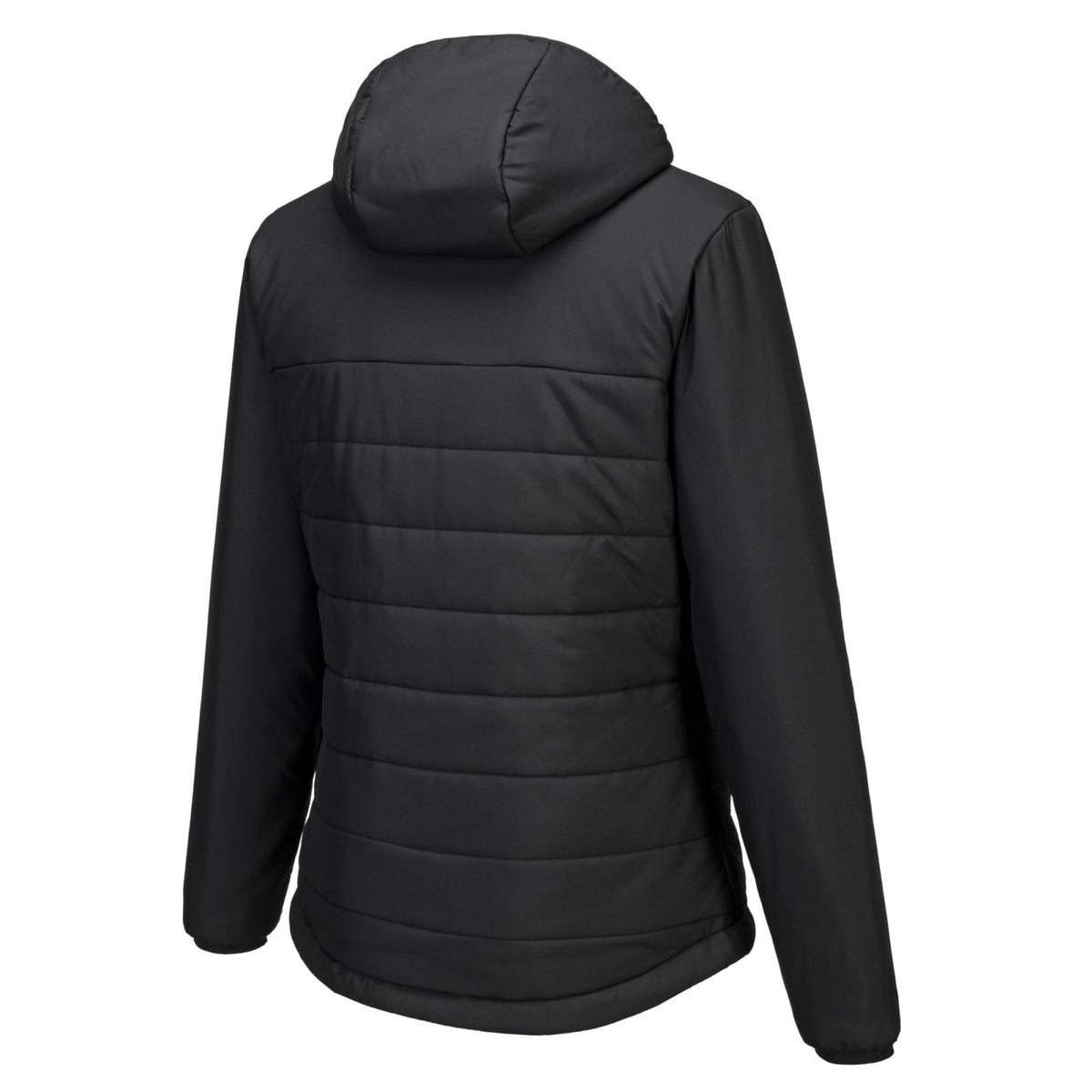 Portwest Dames regenkleding Bescherming Tegen Alle Weersomstandigheden Jas S613 professioneel dames capuchon gevoerd baffle zwart(BK)