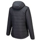 Portwest Dames regenkleding Bescherming Tegen Alle Weersomstandigheden Jas S613 professioneel dames capuchon gevoerd baffle metaalgrijs(MG)