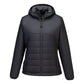Portwest Dames regenkleding Bescherming Tegen Alle Weersomstandigheden Jas S613 professioneel dames capuchon gevoerd baffle metaalgrijs(MG)
