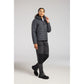 Portwest Dames regenkleding Bescherming Tegen Alle Weersomstandigheden Jas S613 professioneel dames capuchon gevoerd baffle metaalgrijs(MG)