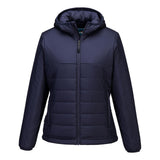 Portwest Dames regenkleding Bescherming Tegen Alle Weersomstandigheden Jas S613 professioneel dames capuchon gevoerd baffle donker marineblauw(NV)