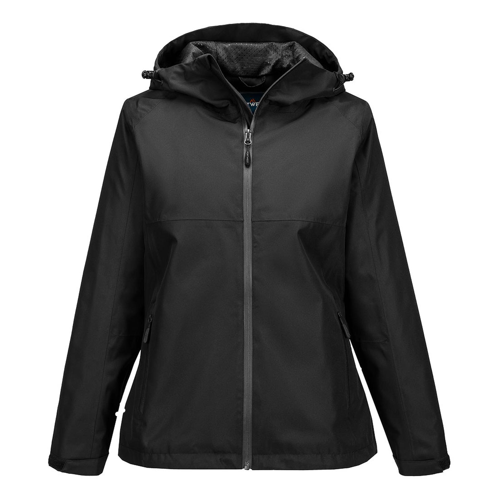 Portwest Dames regenkleding Bescherming Tegen Alle Weersomstandigheden Regenjack S614 professioneel dames zwart(BK)