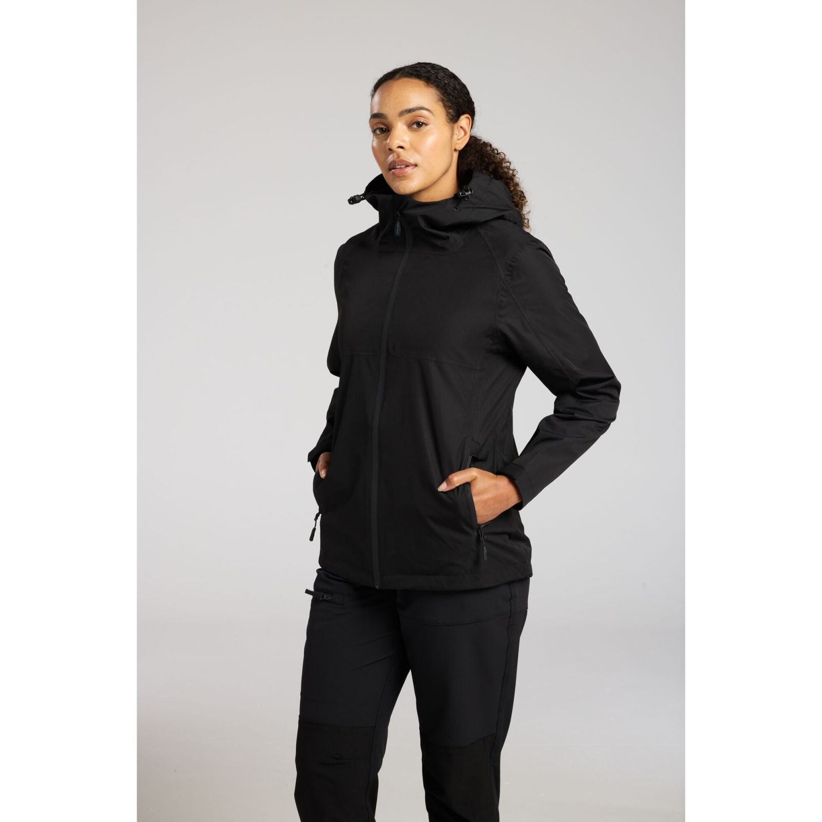 Portwest Dames regenkleding Alle Weersomstandigheden Regenjack S614 professioneel dames zwart(BK)