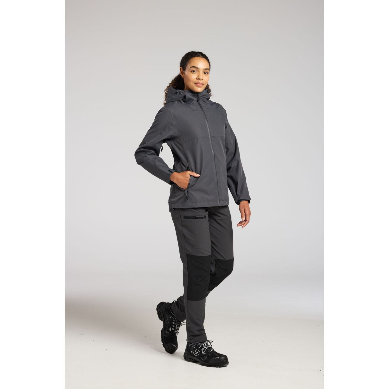 Portwest Dames regenkleding Alle Weersomstandigheden Regenjack S614 professioneel dames metaalgrijs(MG)