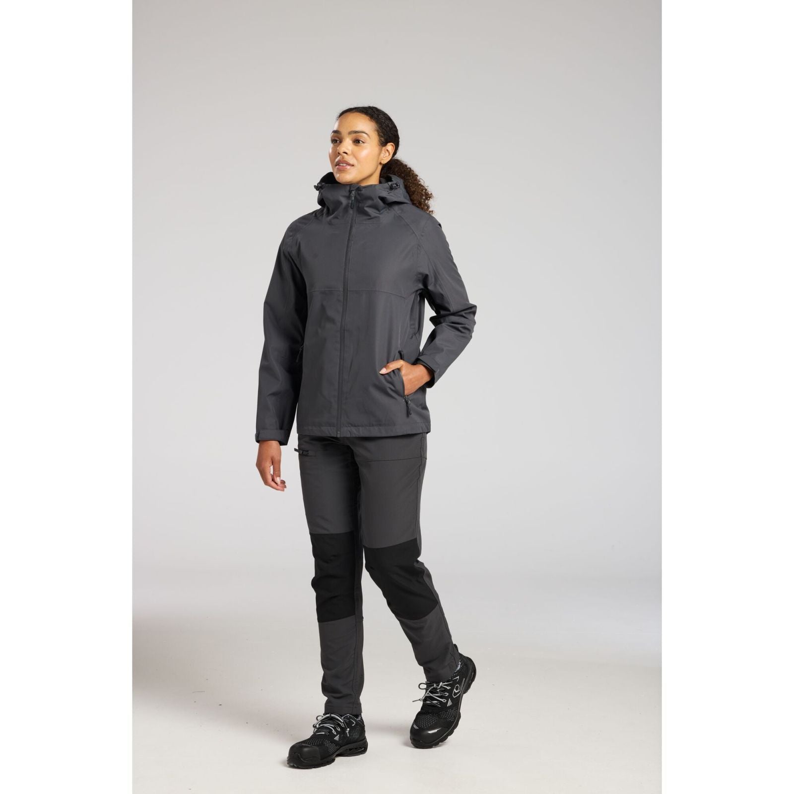 Portwest Dames regenkleding Alle Weersomstandigheden Regenjack S614 professioneel dames metaalgrijs(MG)