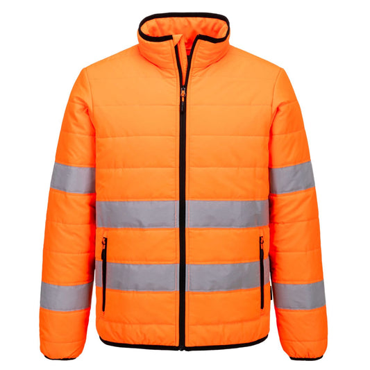 Portwest Jack S617 Hi-Vis gewatteerd oranje-zwart(OB)