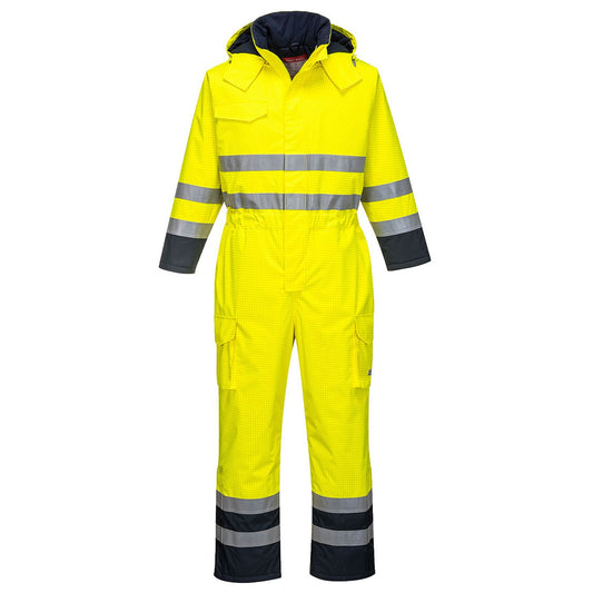 Portwest Bizflame Overalls S775 geel-marineblauw(YN)