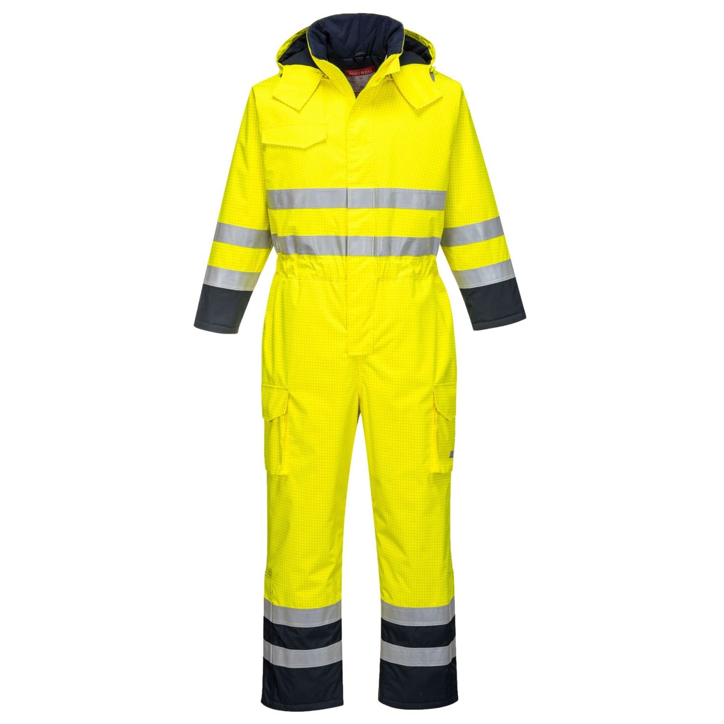 Portwest Bizflame Overalls S775 geel-marineblauw(YN)