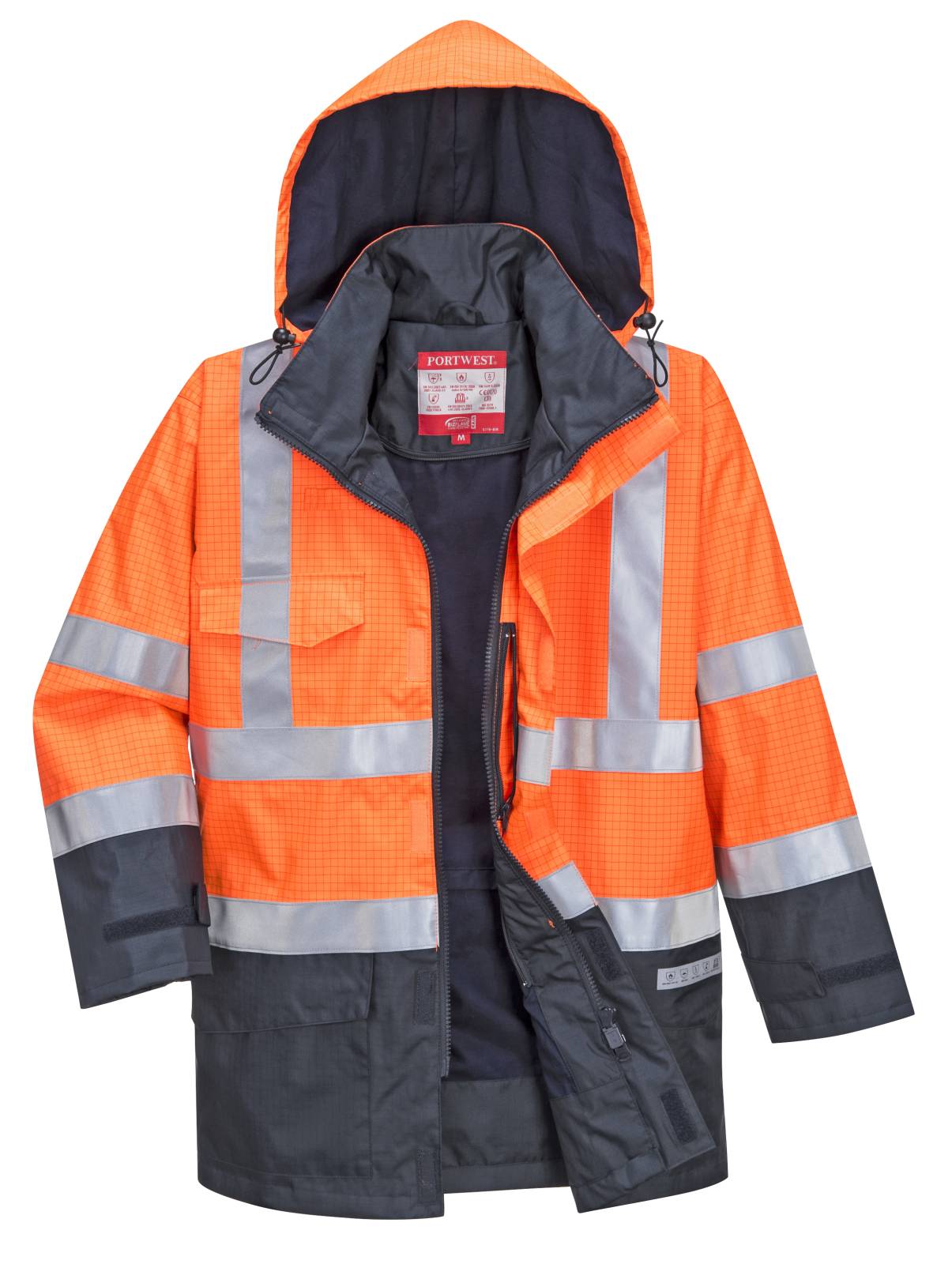 Portwest Bizflame Jassen S779 Multinorm HiVis oranje-marineblauw(ON)