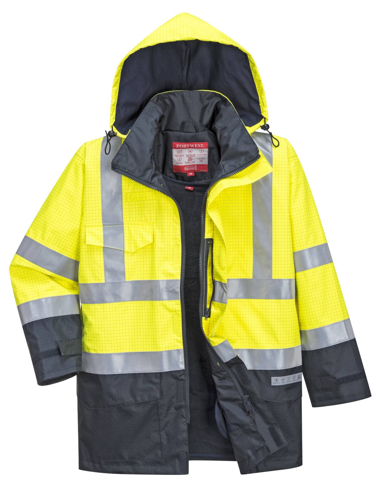 Portwest Bizflame Jassen S779 Multinorm HiVis geel-marineblauw(YN)
