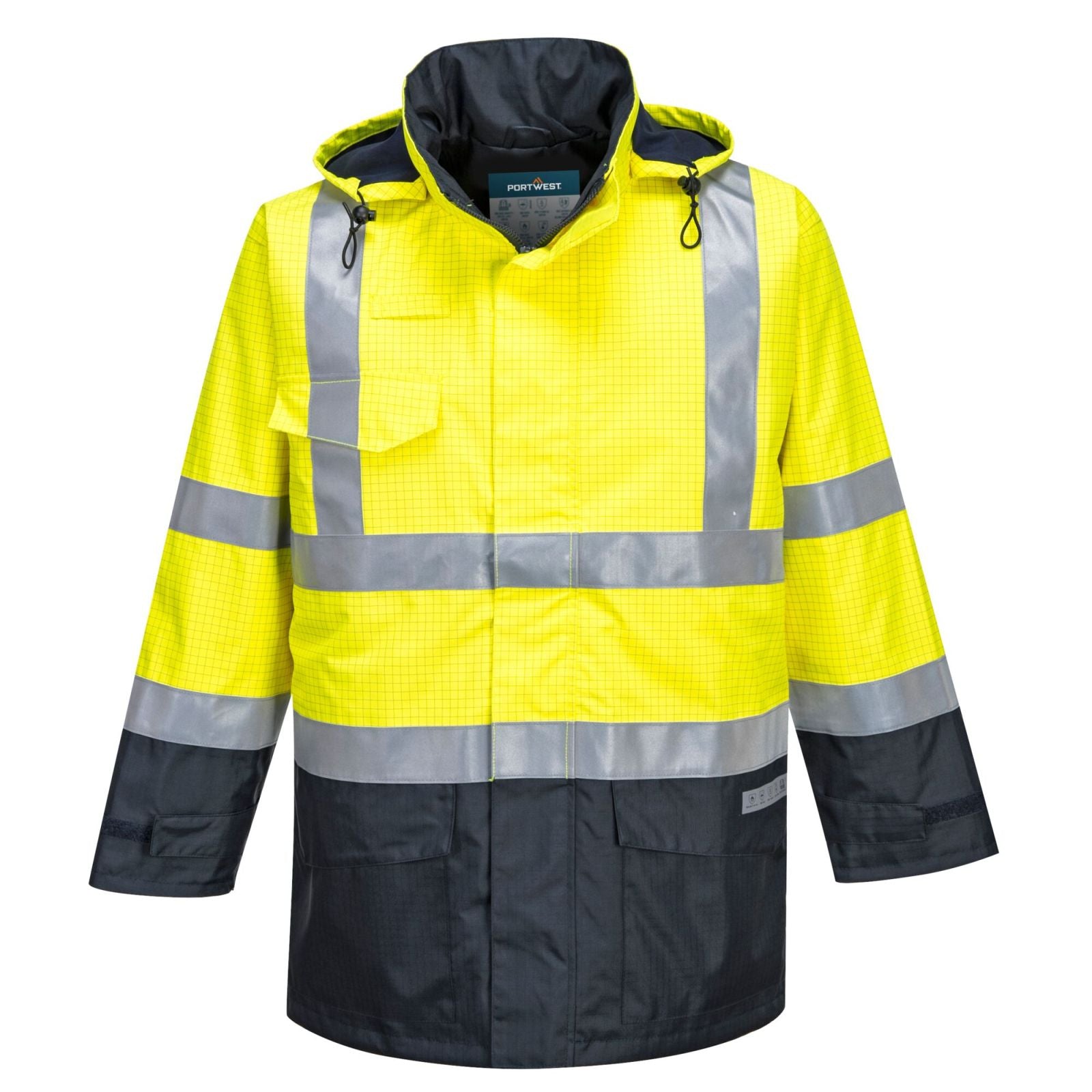 Portwest Bizflame Jassen S779 Multinorm HiVis geel-marineblauw(YN)