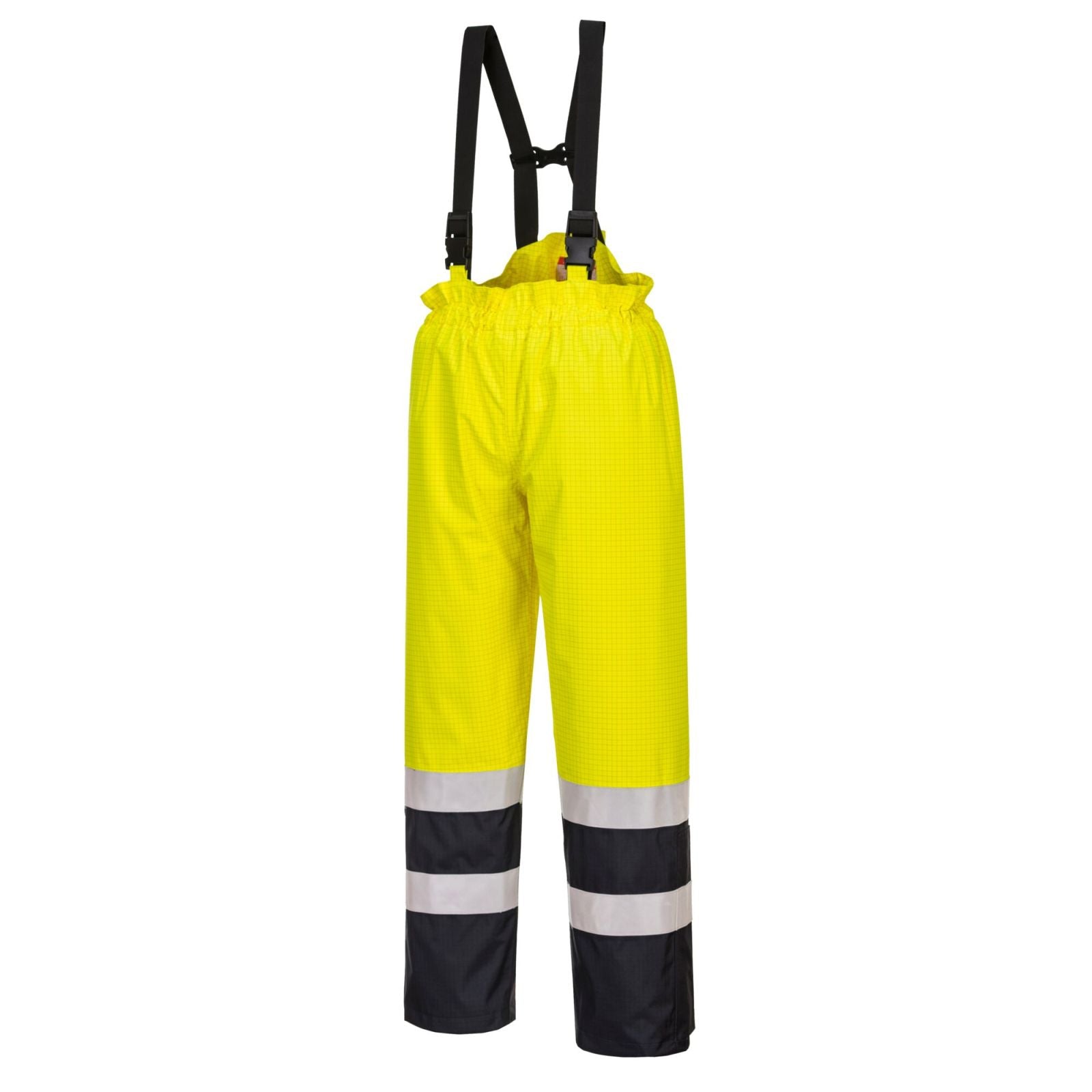 Portwest Bizflame Broeken S782 Multinorm HiVis geel-marineblauw(YN)