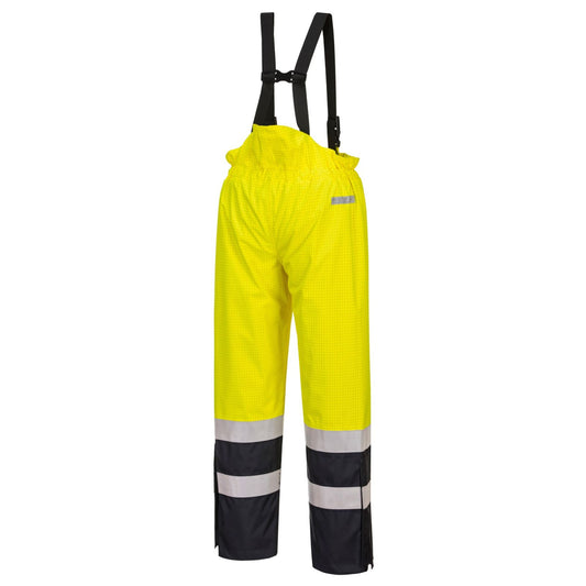 Portwest Bizflame Broeken S782 Multinorm HiVis geel-marineblauw(YN)