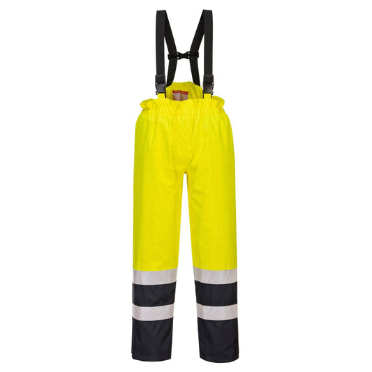 Portwest Bizflame Broeken S782 Multinorm HiVis geel-marineblauw(YN)