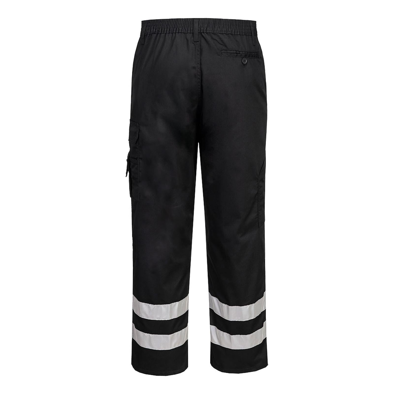 Portwest Broeken S917 UPF50+ UV Reflectieband zwart(BK)