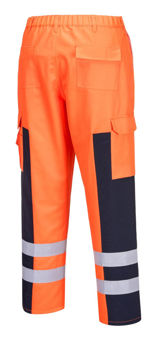 Portwest Broeken S919 oranje-marineblauw(ON)