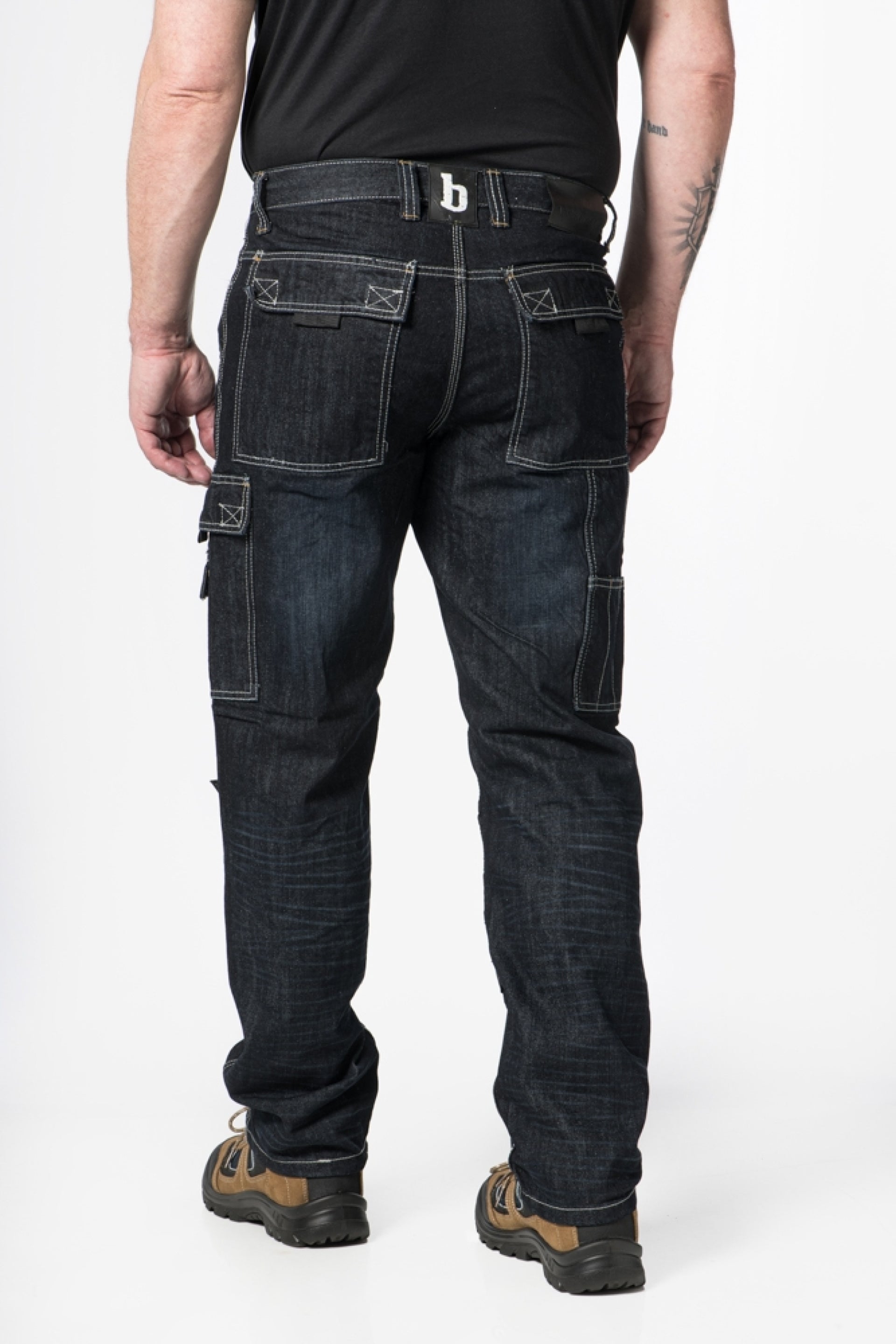 Brams Paris Never out of stock Jeans Broeken Sander A82 Worker donkerblauw-denim(001)