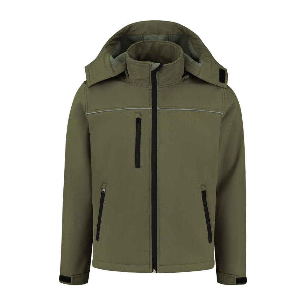 Noname Softshelljas SS100 legergroen(ARMY)