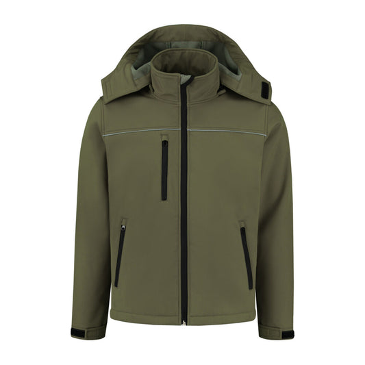 Noname Softshelljas SS100 legergroen(ARMY)
