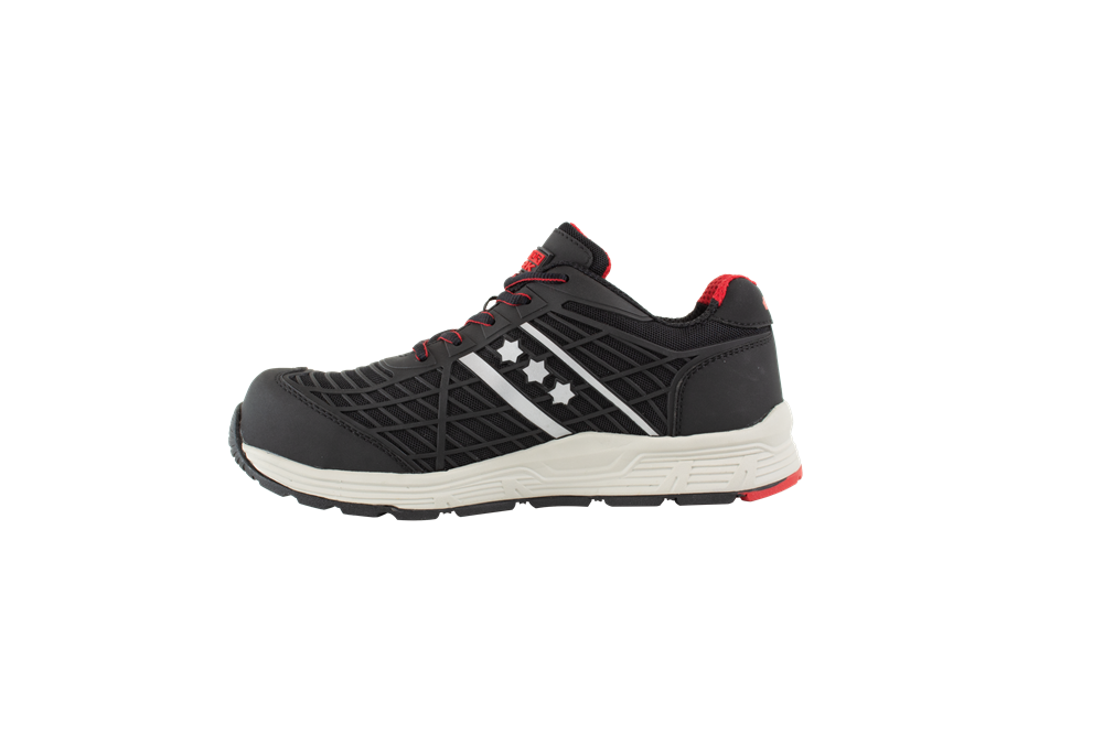 Rucanor Score Veiligheidsschoenen 321 laag S3L SR FO zwart-rood(321)