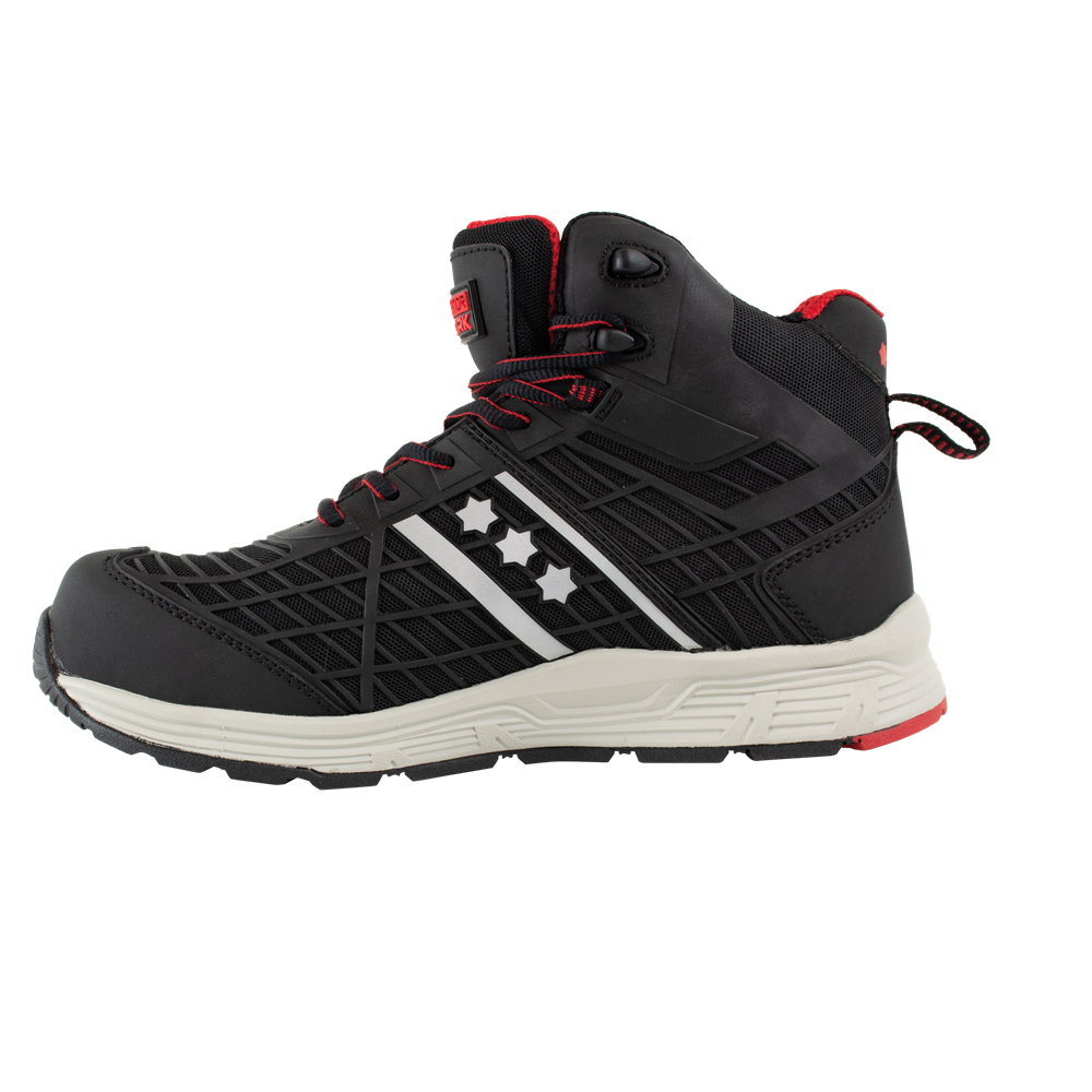 Rucanor Score Veiligheidsschoenen 331 hoog S3L SR FO zwart-rood(331)