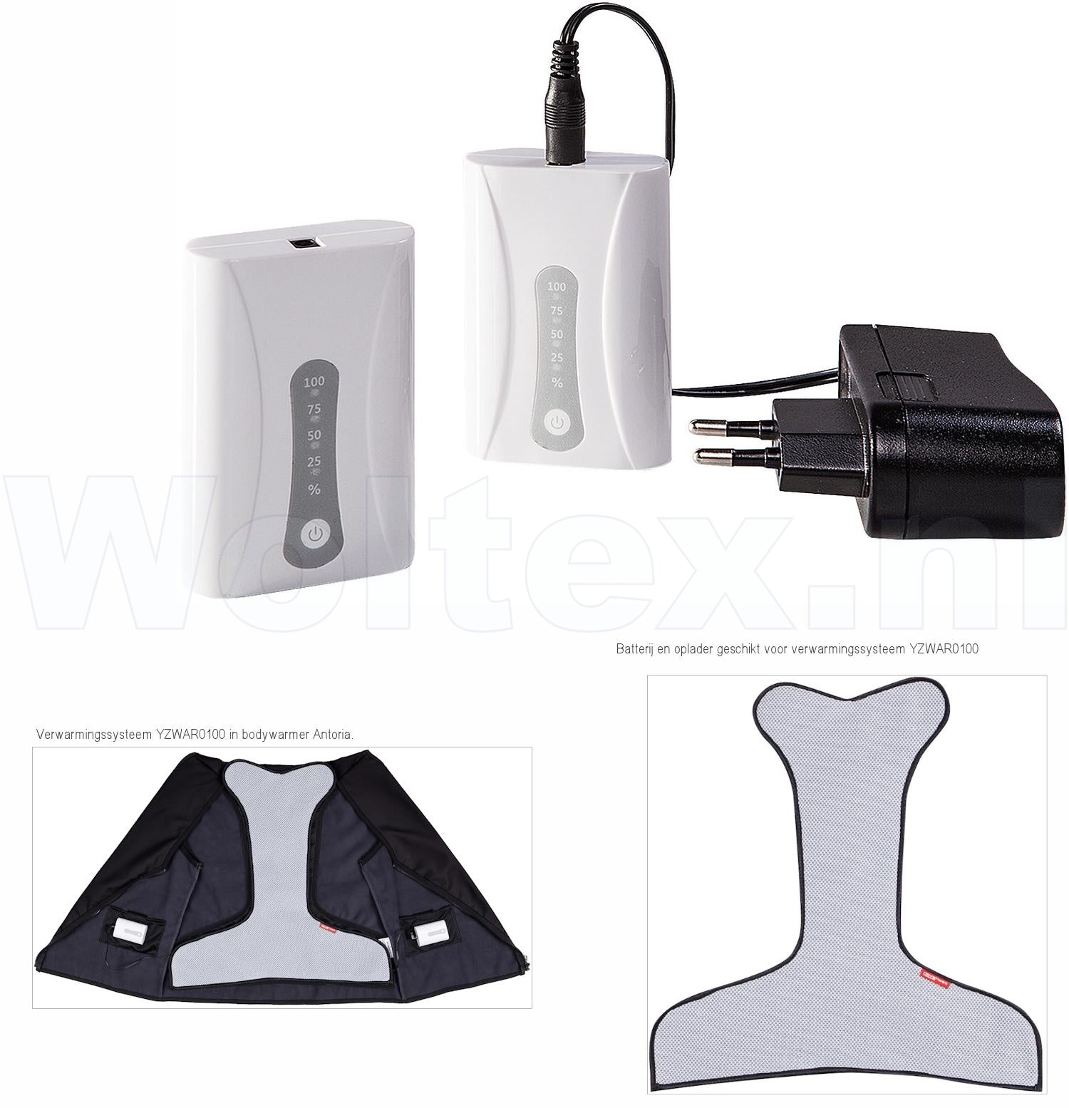 Sioen Batterijen Power  wit