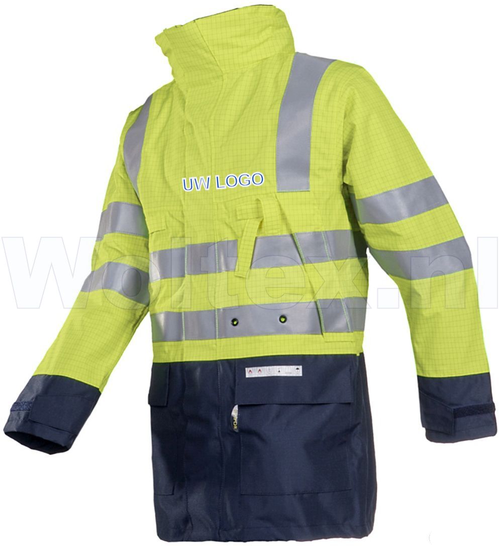 Sioen Jassen Reggio Multinorm- ARC fluo geel-marineblauw
