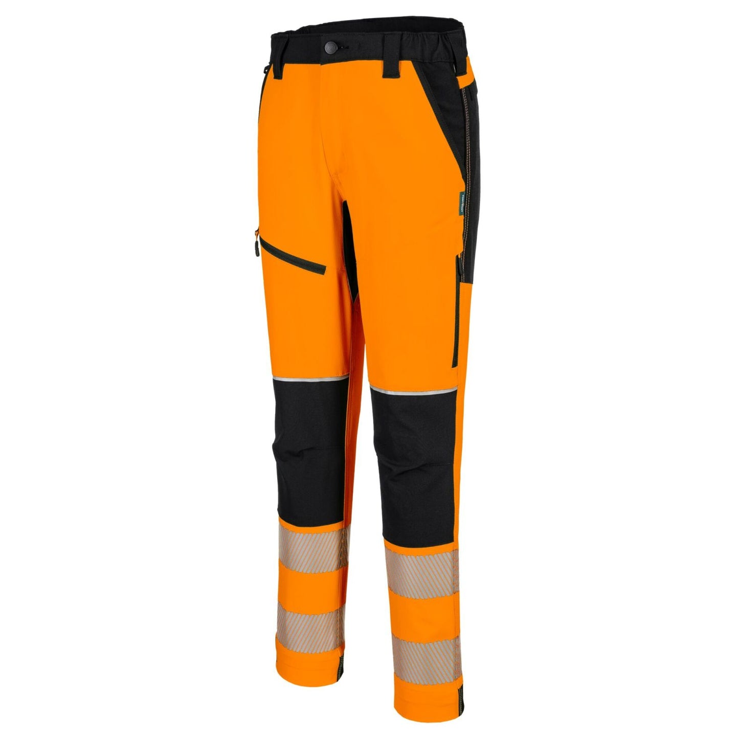 Portwest PW3 Hoge zichtbaarheid Broek T140 Hi-Vis stretch oranje-zwart(OB)