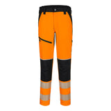 Portwest PW3 Hoge zichtbaarheid Broek T140 Hi-Vis stretch oranje-zwart(OB)