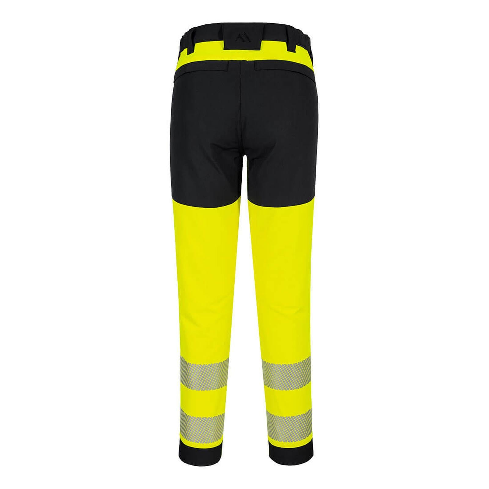 Portwest PW3 Hoge zichtbaarheid Broek T140 Hi-Vis stretch geel-zwart(YB)