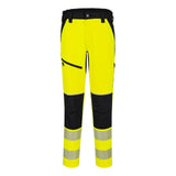 Portwest PW3 Hoge zichtbaarheid Broek T140 Hi-Vis stretch geel-zwart(YB)