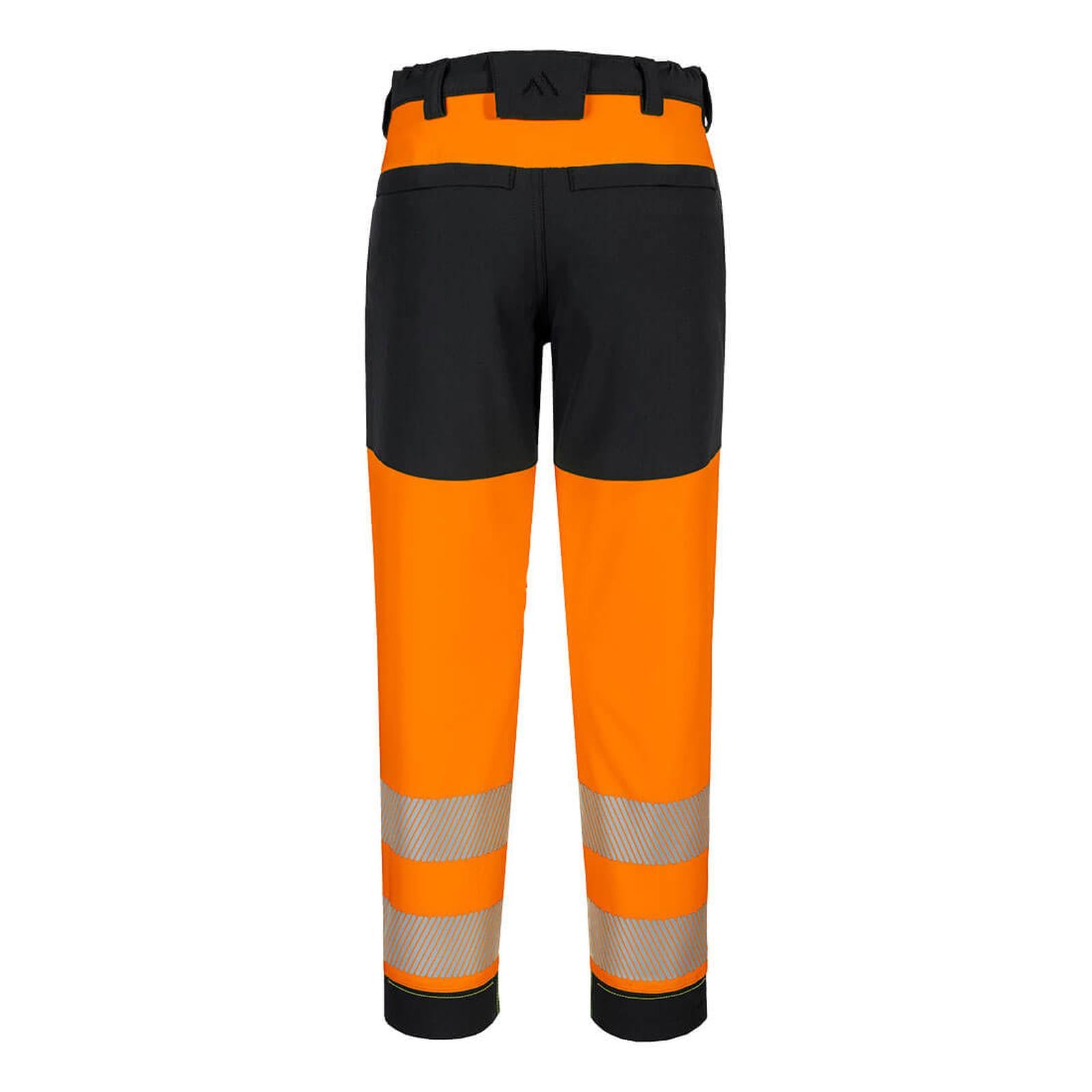 Portwest PW3 Hoge zichtbaarheid Broek T141 Hi-Vis stretch dames oranje-zwart(OB)
