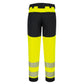 Portwest PW3 Hoge zichtbaarheid Broek T141 Hi-Vis stretch dames geel-zwart(YB)