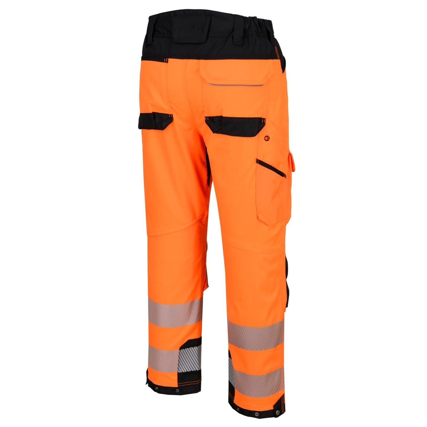 Portwest PW3 Hoge zichtbaarheid Harnasbroek T142 Hi-Vis oranje-zwart(OB)