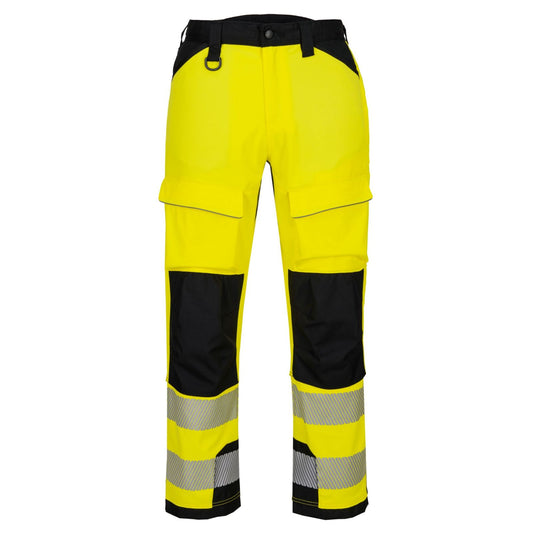 Portwest PW3 Hoge zichtbaarheid Harnasbroek T142 Hi-Vis geel-zwart(YB)