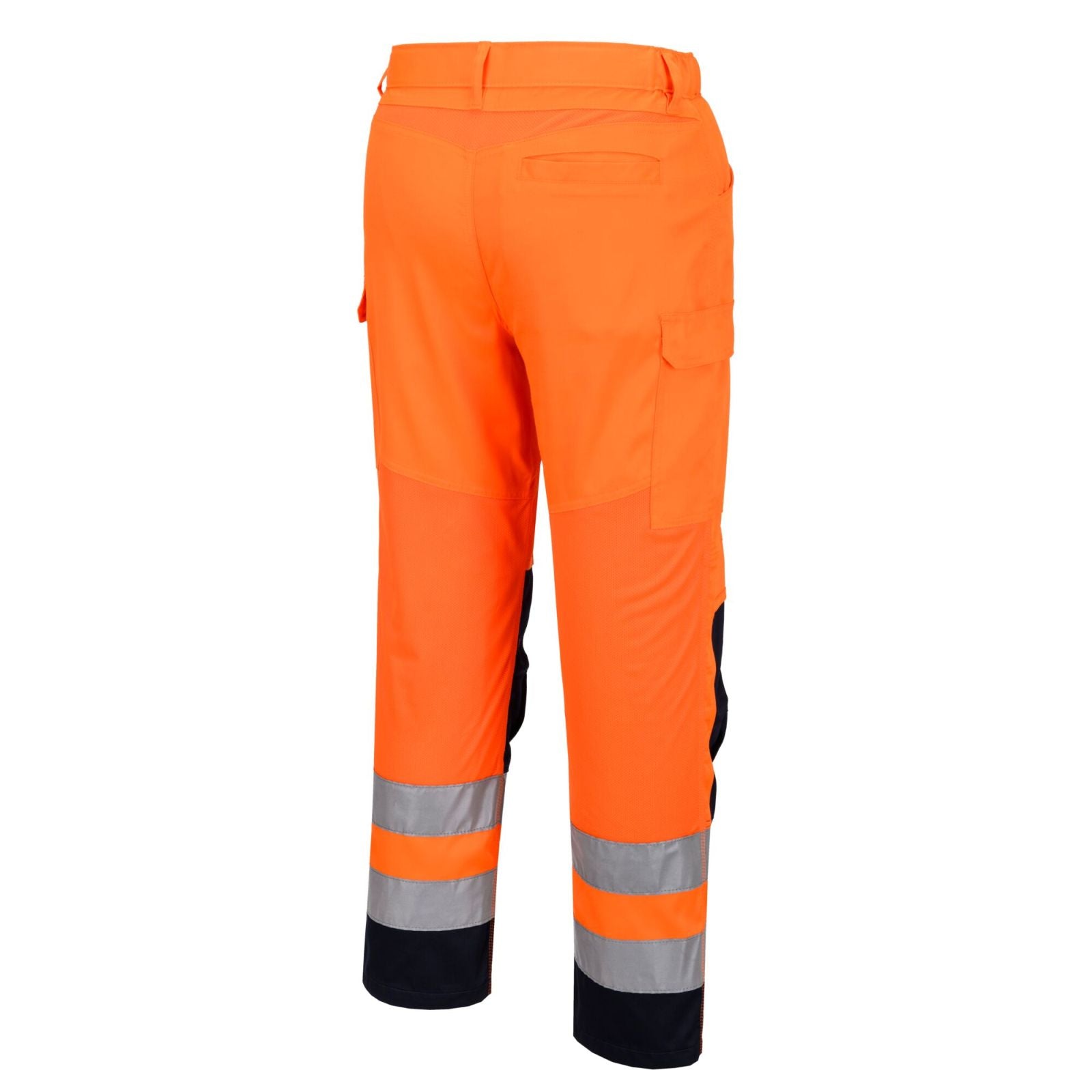 Portwest Hi-Vis Werkkleding Hoge zichtbaarheid Broek T143 Hi-Vis mesh paneel oranje-marineblauw(ON)
