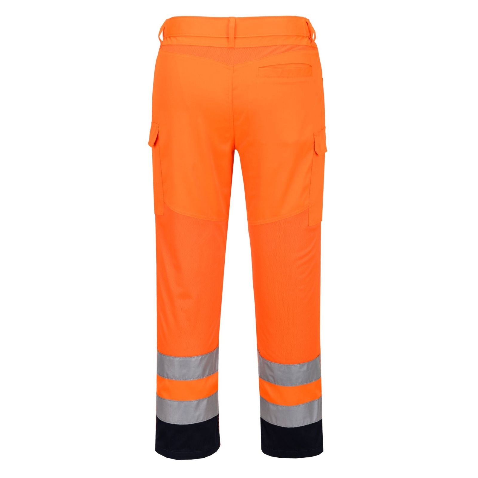 Portwest Hi-Vis Werkkleding Hoge zichtbaarheid Broek T143 Hi-Vis mesh paneel oranje-marineblauw(ON)