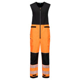Portwest PW3 Hoge zichtbaarheid Tuinbroek T150 Hi-Vis regenbestendig (3L) oranje-zwart(OB)