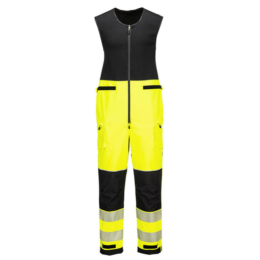 Portwest PW3 Hoge zichtbaarheid Tuinbroek T150 Hi-Vis regenbestendig (3L) geel-zwart(YB)